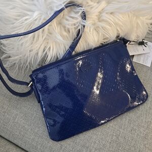 Lacoste Elegant Blue Designer Shoulder Bag